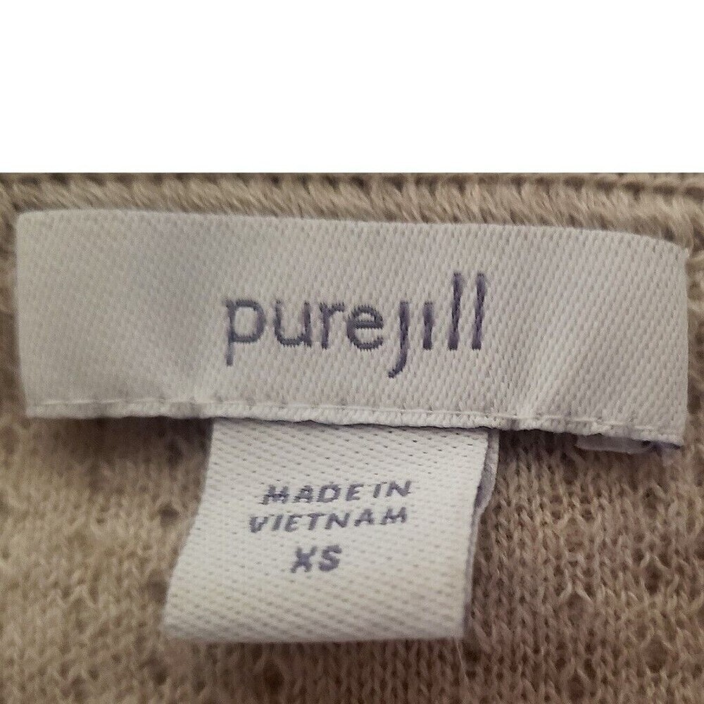 J. Jill Pure Cardigan Off White Women’s XS Lagenlook Comfy Minimalisic Sweater - Picture 9 of 16